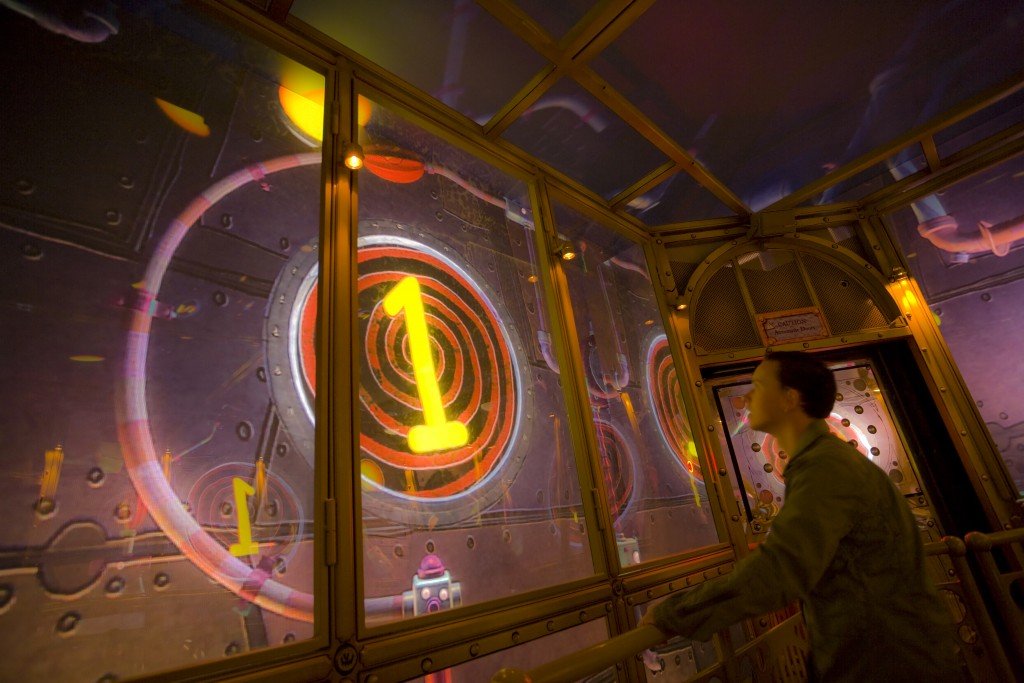 The Great Glass Elevator at Charlie and the Chocolate Factory Trilite