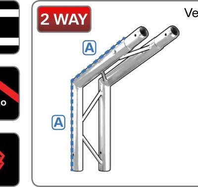 212 Ladder 2-Way Junction 120° Vertical