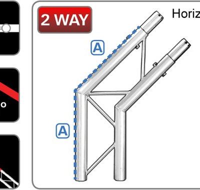 212 Ladder 2-Way Junction 135° Horizontal