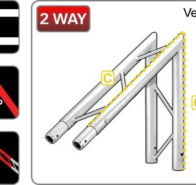 212 Ladder 2-Way Junction 60° Vertical