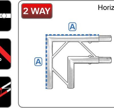 212 Ladder 2-Way Junction 90° Horizontal