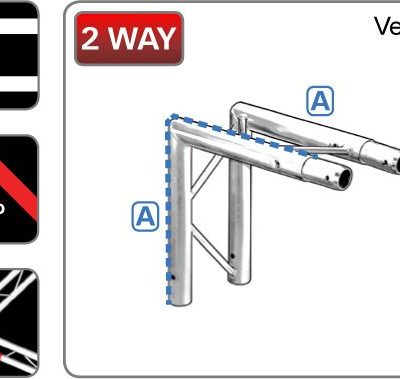 212 Ladder 2-Way Junction 90° Vertical