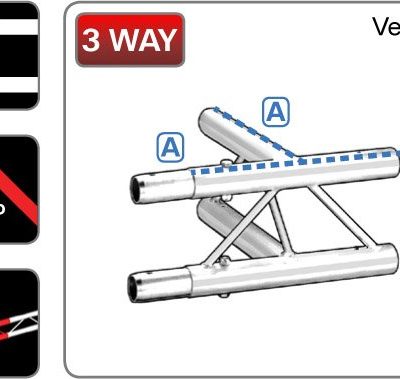 212 Ladder 3-Way Junction 'T' - Vertical