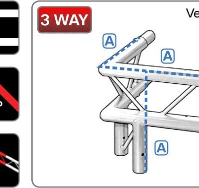212 Ladder 3-Way Junction 'Corner' - Vertical