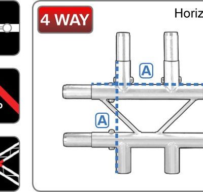 212 Ladder 4-Way Junction 'Center' - Horizontal