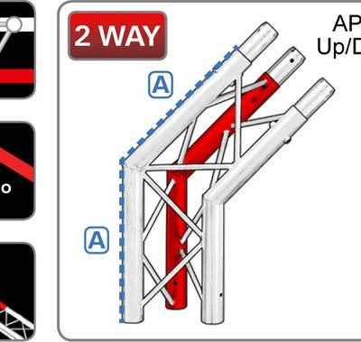 212 Triangular Truss 2-Way Junction  135° Apex Up/Down